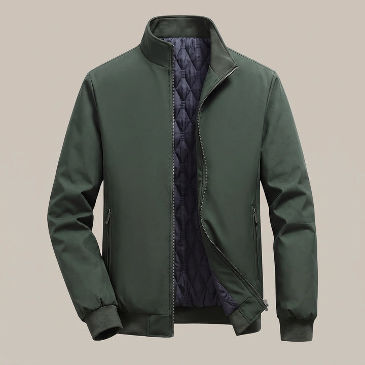Clive | Men's Quilted Zip Up Puffer Bomber Jacket
