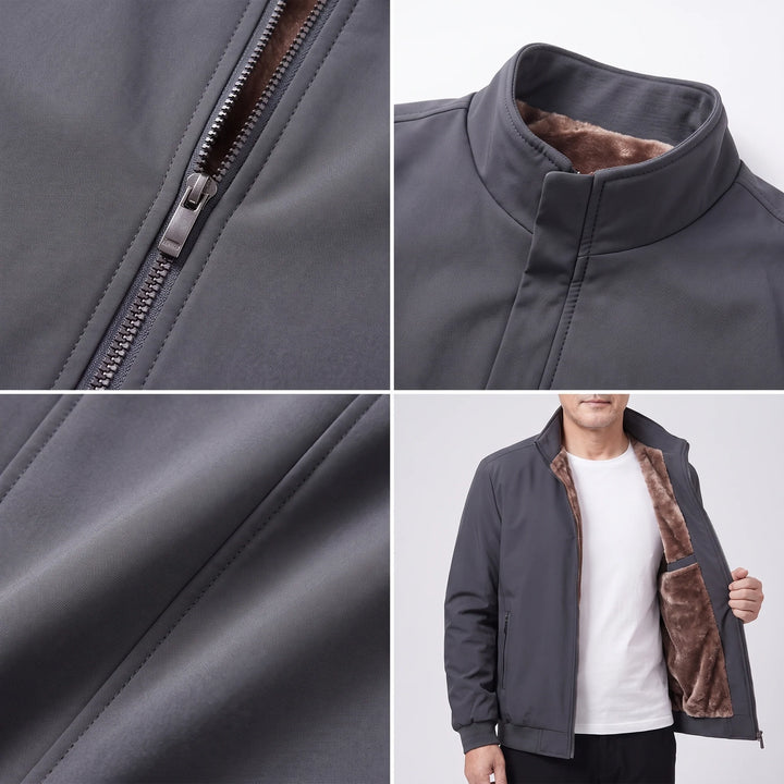 Clive | Men's Quilted Zip Up Puffer Bomber Jacket