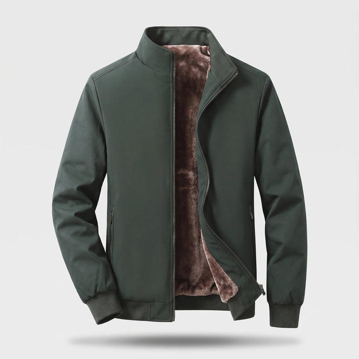 Clive | Men's Quilted Zip Up Puffer Bomber Jacket