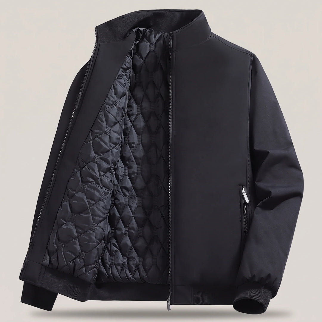 Clive | Men's Quilted Zip Up Puffer Bomber Jacket