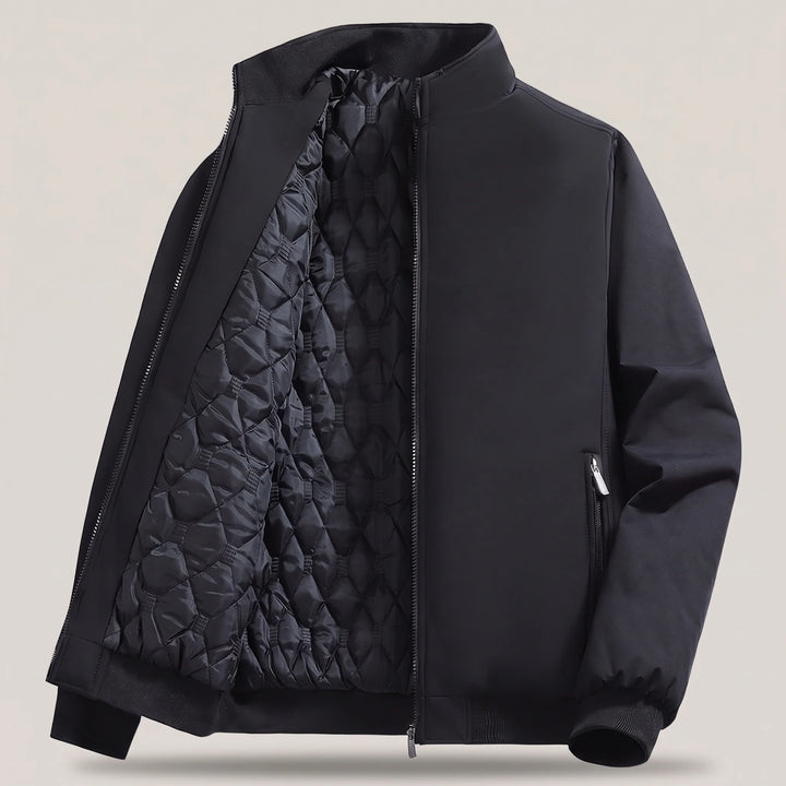 Clive | Men's Quilted Zip Up Puffer Bomber Jacket