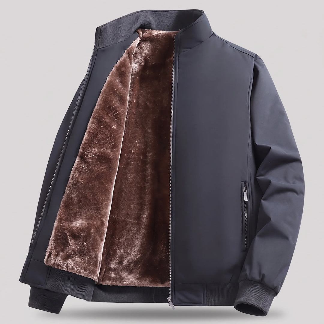 Clive | Men's Quilted Zip Up Puffer Bomber Jacket