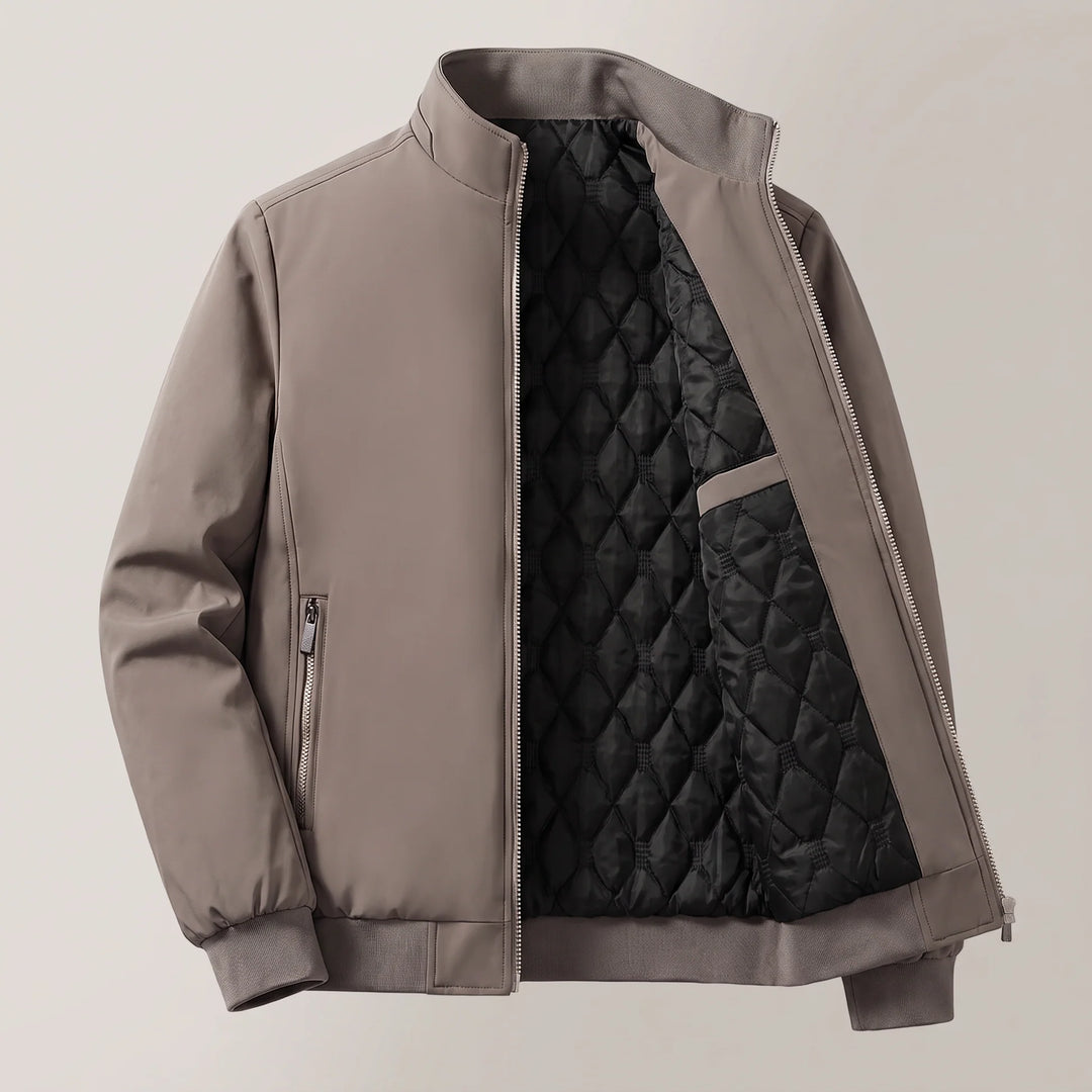 Clive | Men's Quilted Zip Up Puffer Bomber Jacket