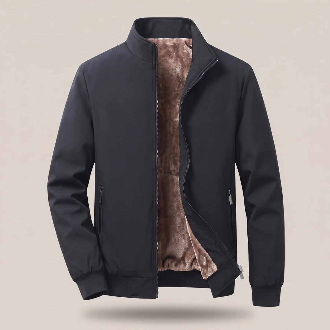 Clive | Men's Quilted Zip Up Puffer Bomber Jacket