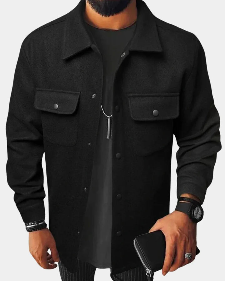 Craig | Men's Relaxed Button Down Winter Shirt Jacket