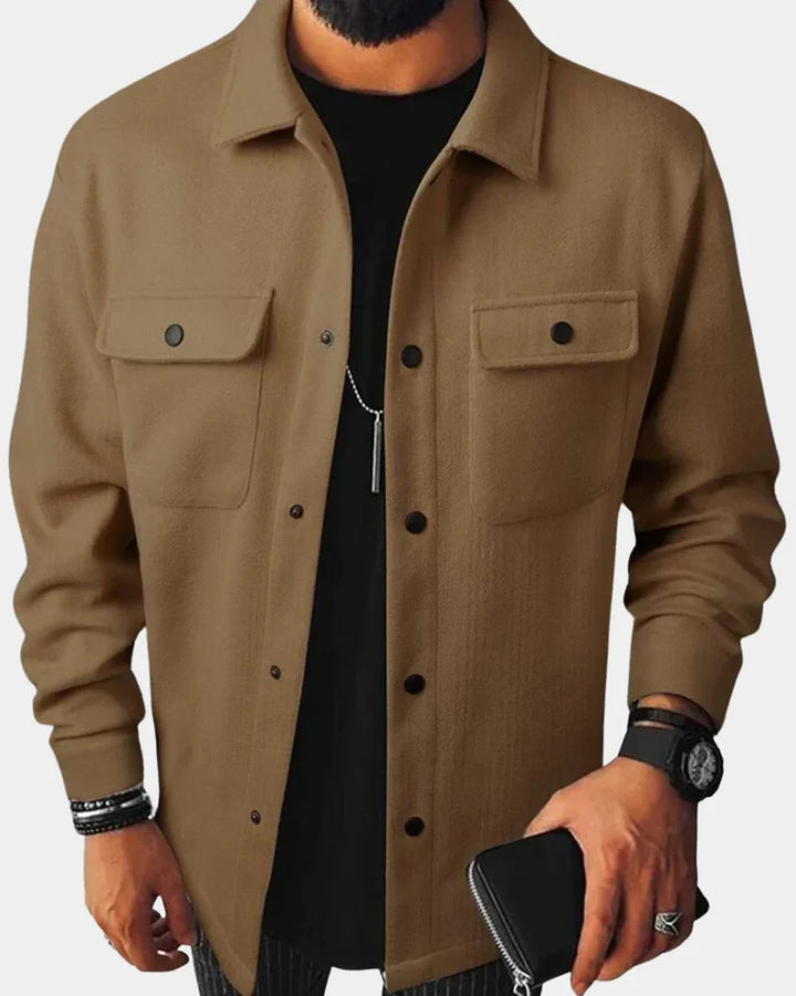 Craig | Men's Relaxed Button Down Winter Shirt Jacket