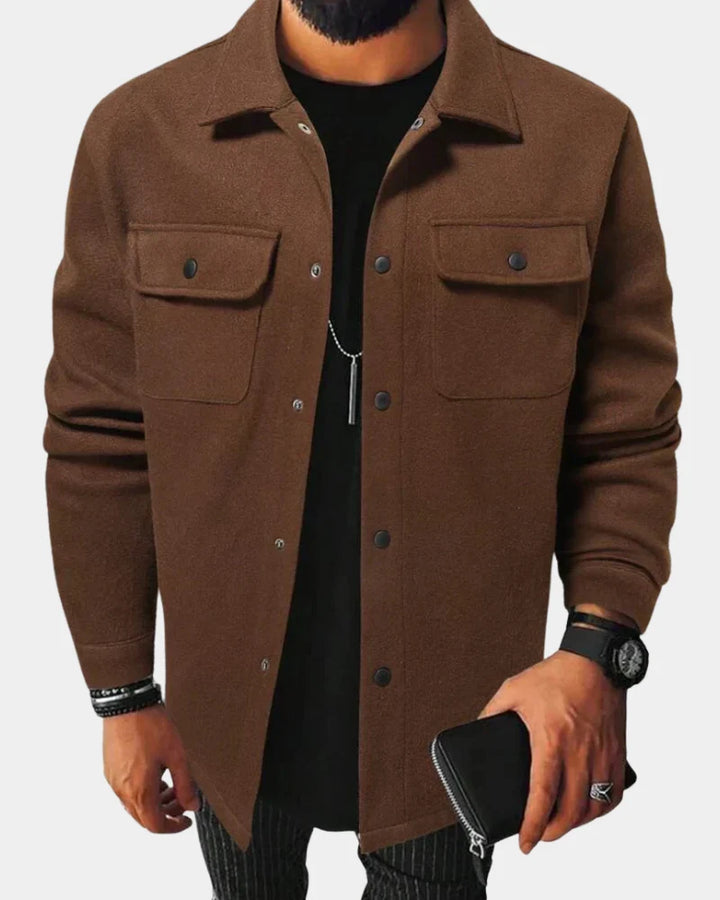 Craig | Men's Relaxed Button Down Winter Shirt Jacket
