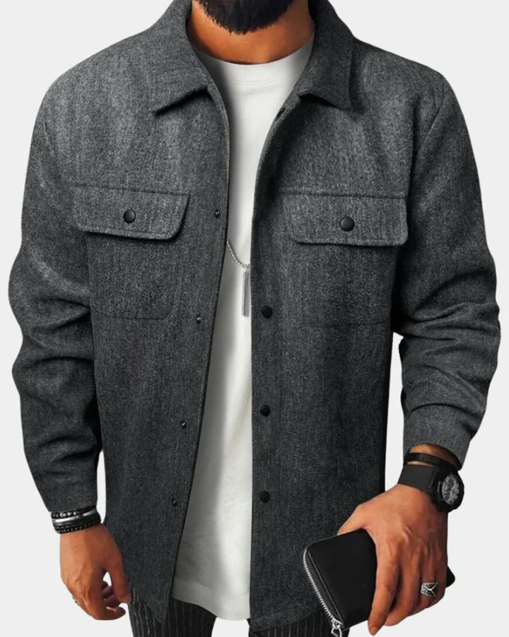 Craig | Men's Relaxed Button Down Winter Shirt Jacket