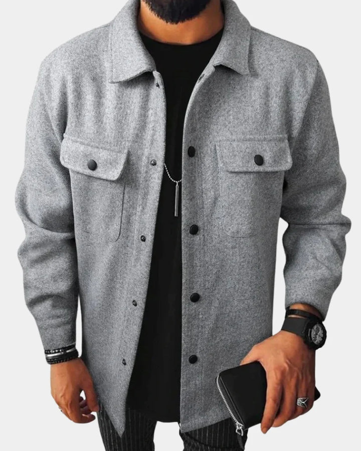 Craig | Men's Relaxed Button Down Winter Shirt Jacket