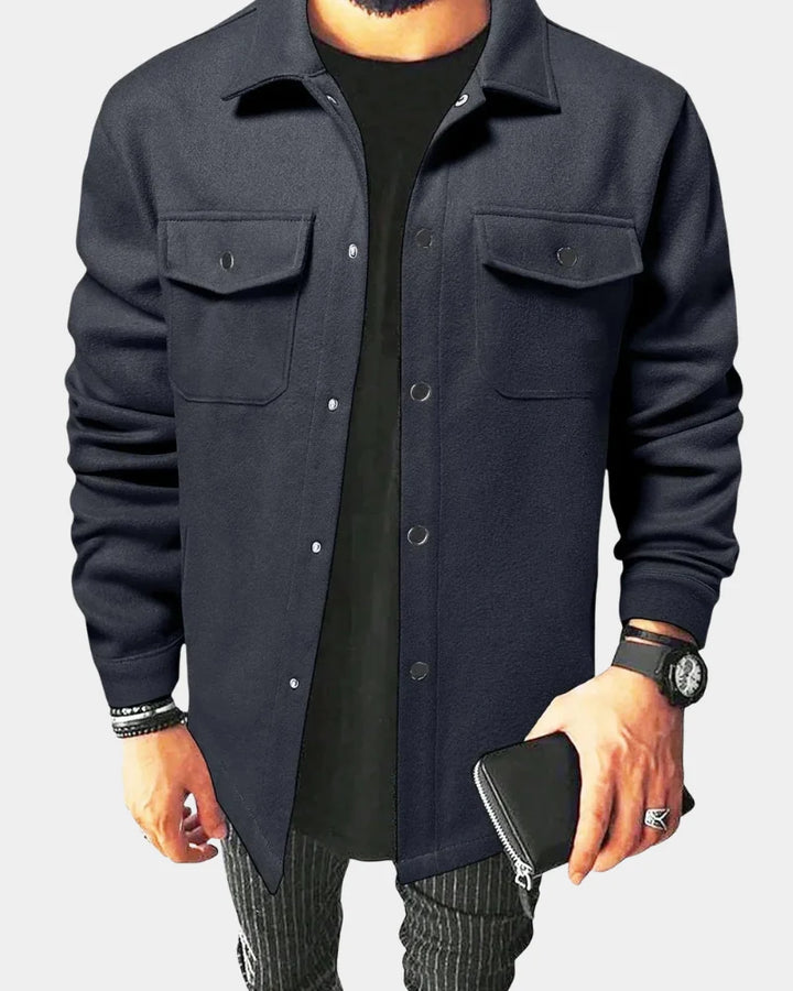 Craig | Men's Relaxed Button Down Winter Shirt Jacket