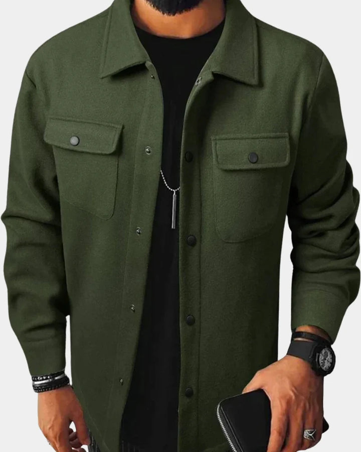 Craig | Men's Relaxed Button Down Winter Shirt Jacket