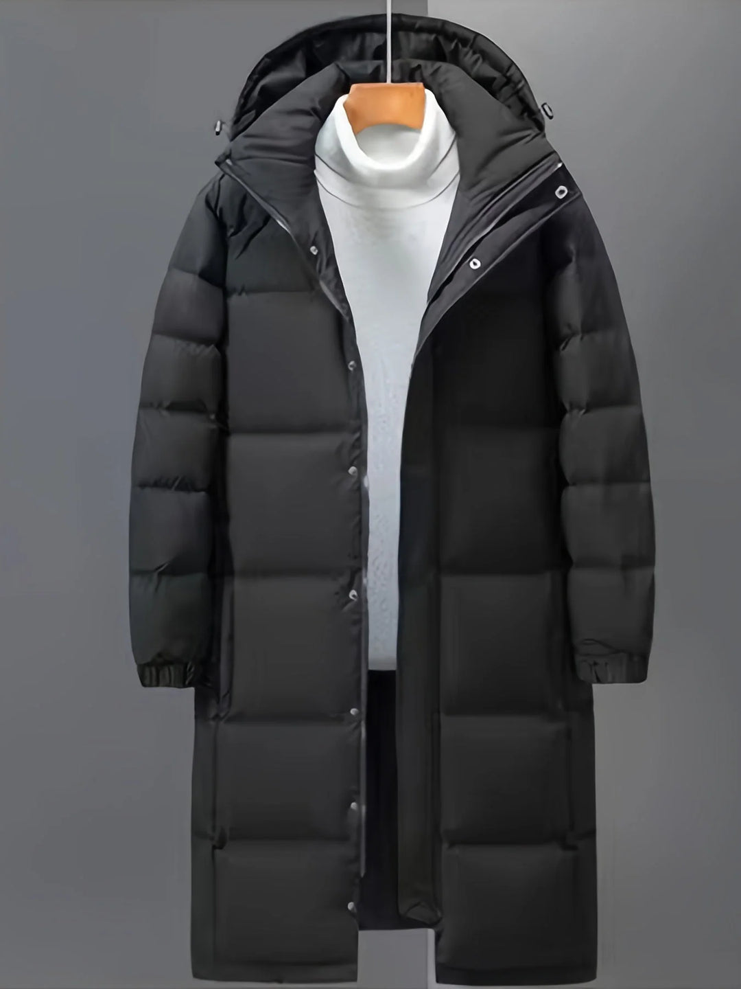 Declan | Men's Hooded Puffer Long Winter Coat