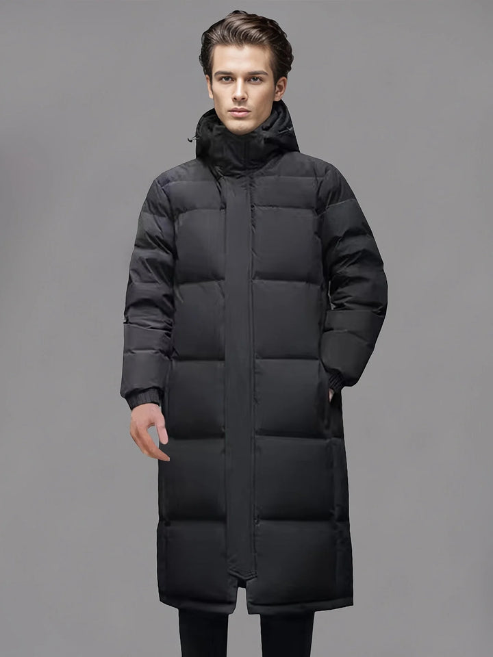Declan | Men's Hooded Puffer Long Winter Coat
