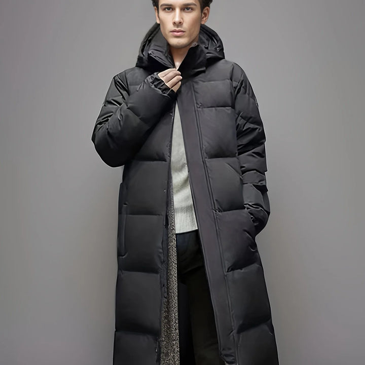 Declan | Men's Hooded Puffer Long Winter Coat