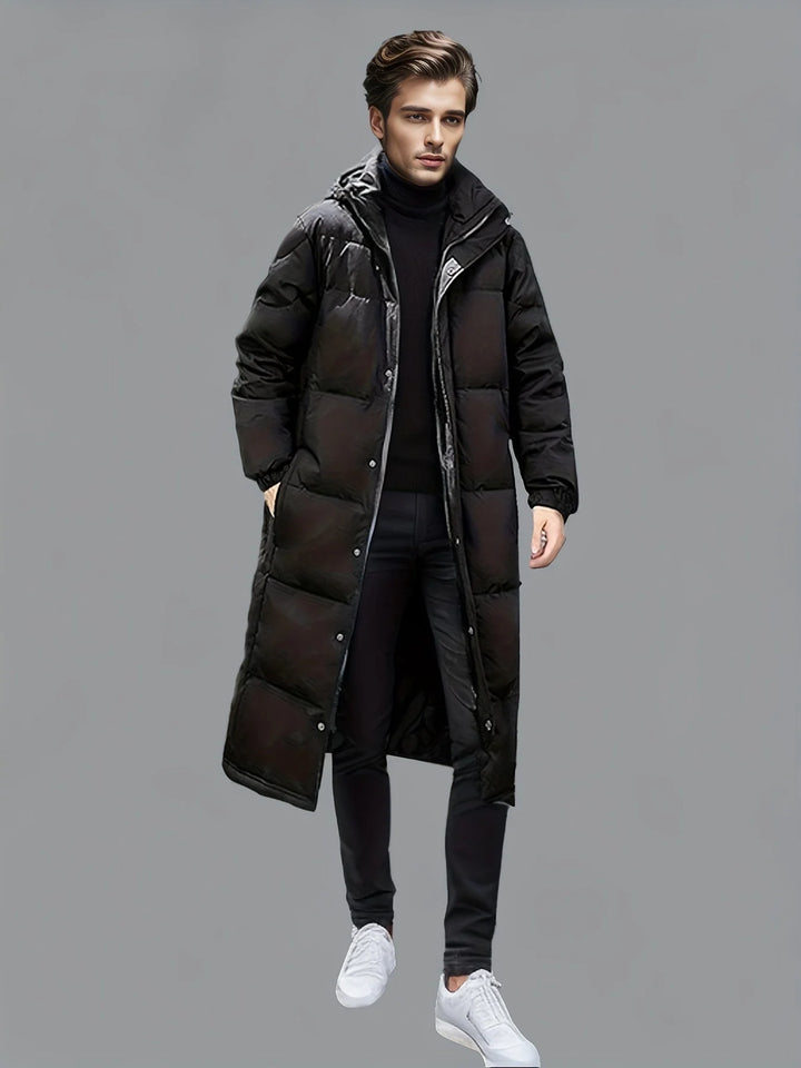 Declan | Men's Hooded Puffer Long Winter Coat