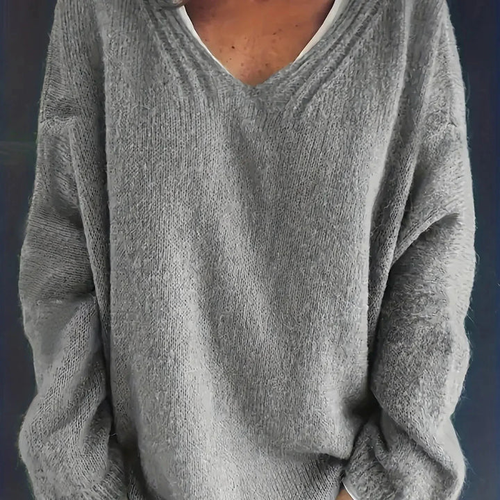 Denise | Women's Relaxed V-Neck Sweater