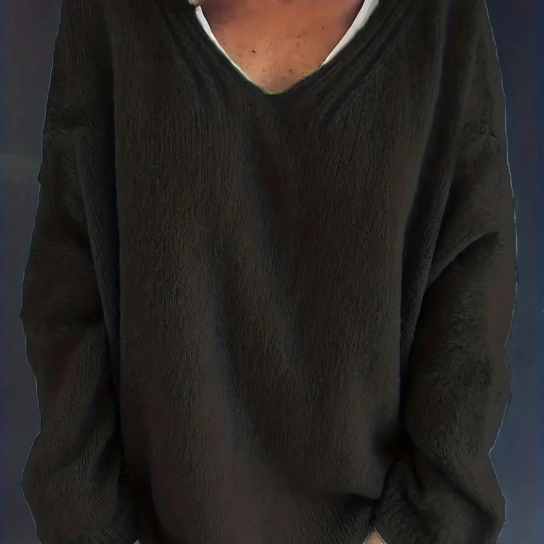 Denise | Women's Relaxed V-Neck Sweater