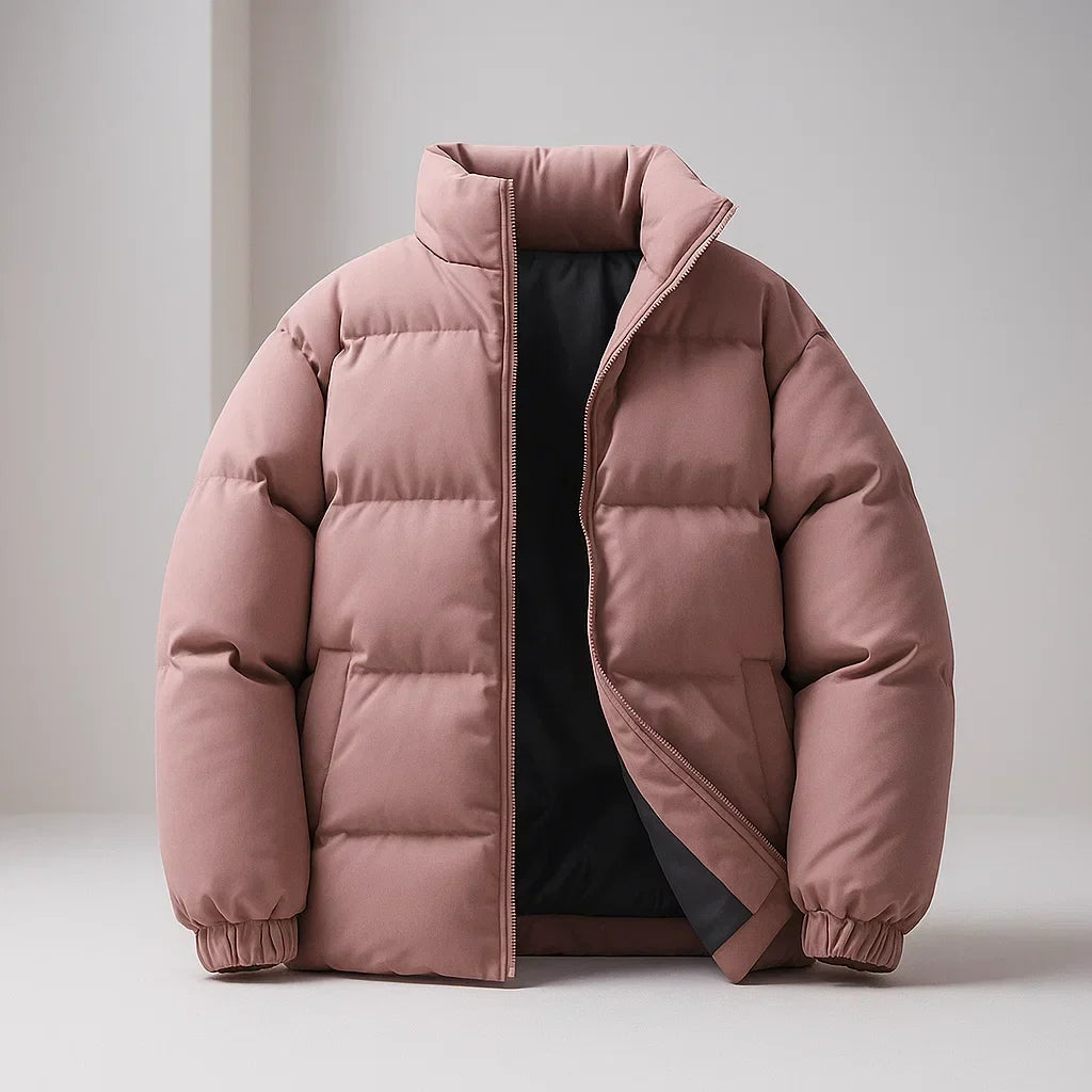 Desmond | Men's Puffer Jacket Diamond Quilting High Collar