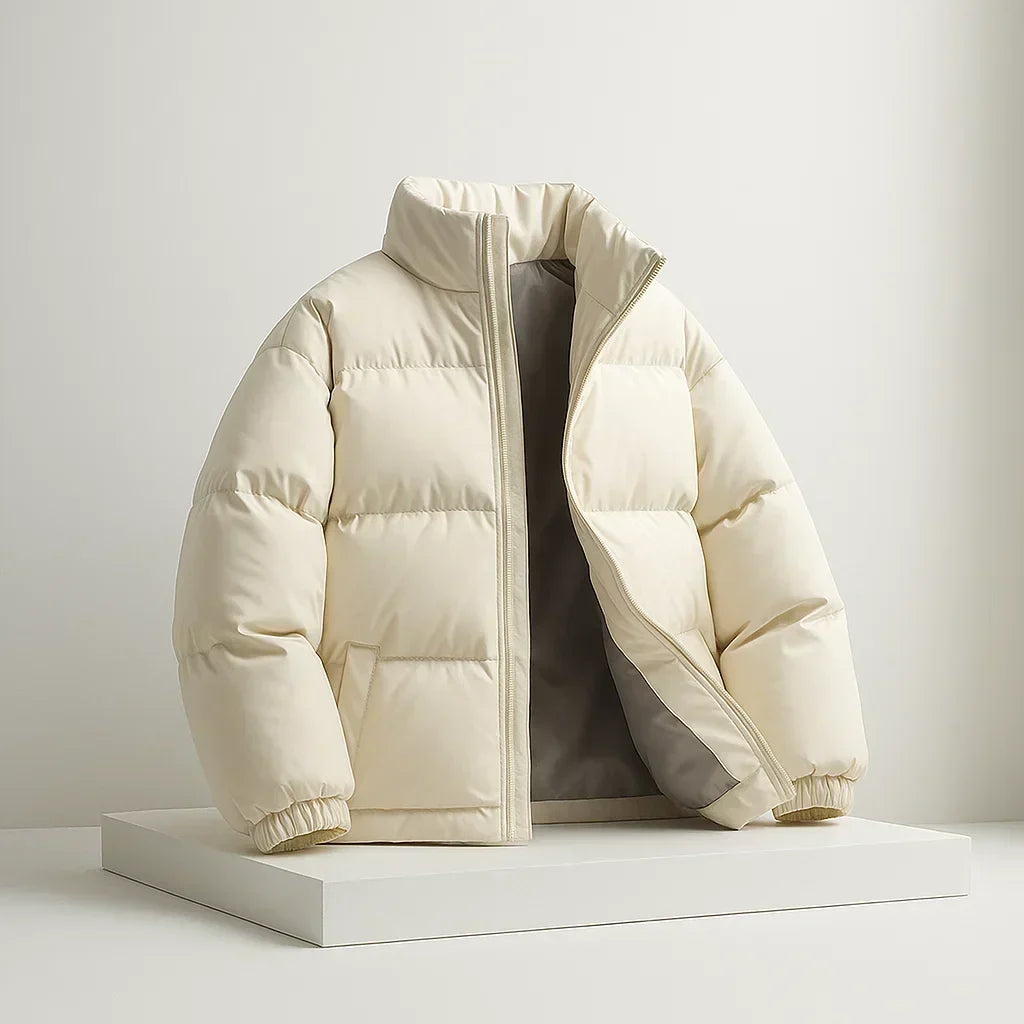 Desmond | Men's Puffer Jacket Diamond Quilting High Collar