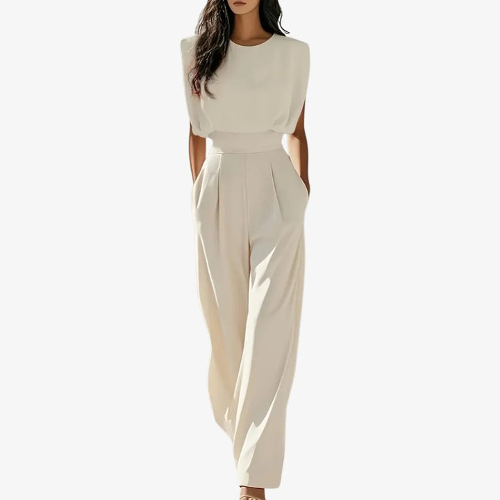 Dianne | Women's Sleeveless Pleated Jumpsuit