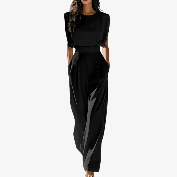 Dianne | Women's Sleeveless Pleated Jumpsuit