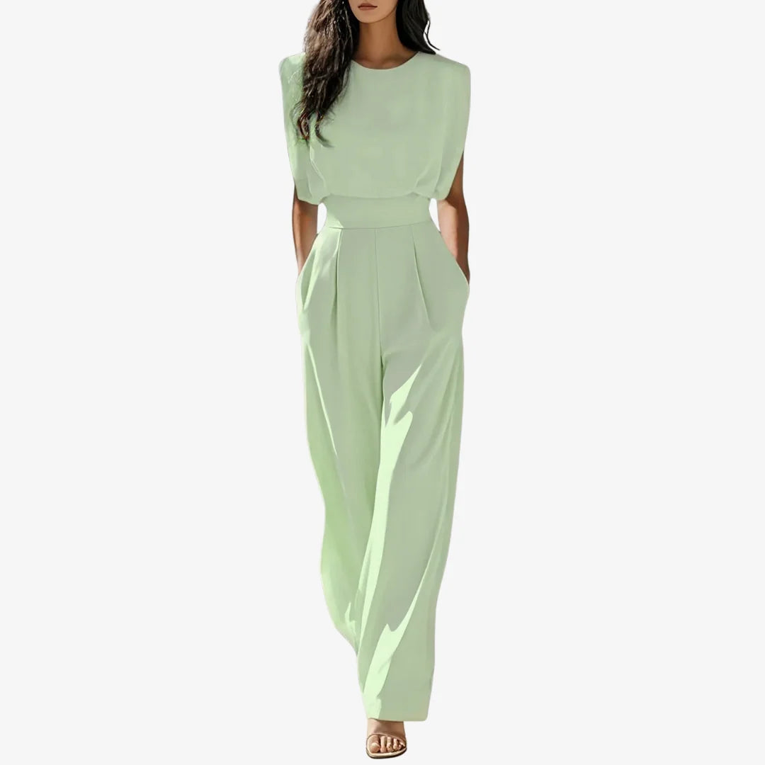 Dianne | Women's Sleeveless Pleated Jumpsuit