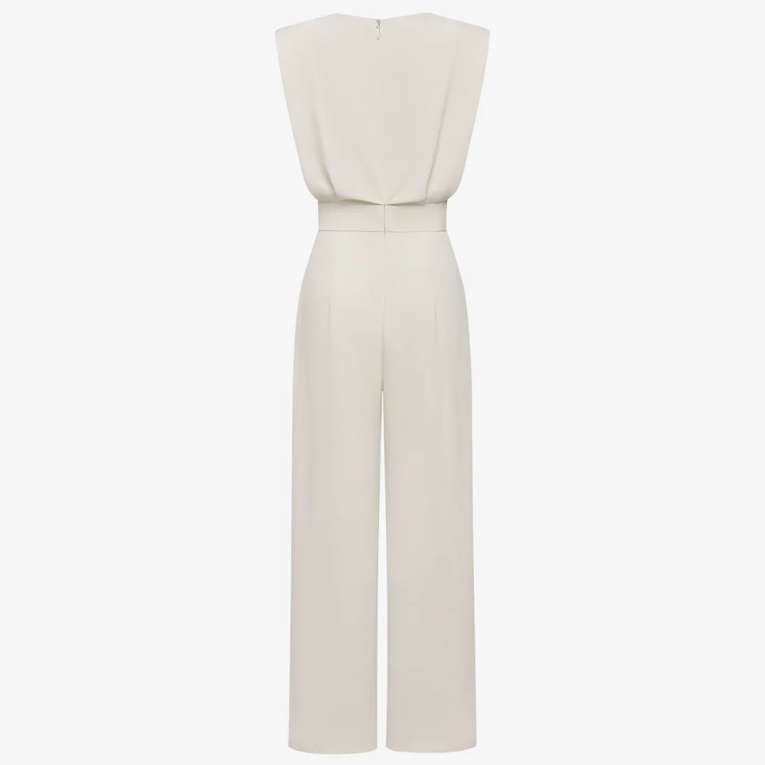 Dianne | Women's Sleeveless Pleated Jumpsuit