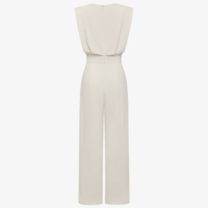 Dianne | Women's Sleeveless Pleated Jumpsuit