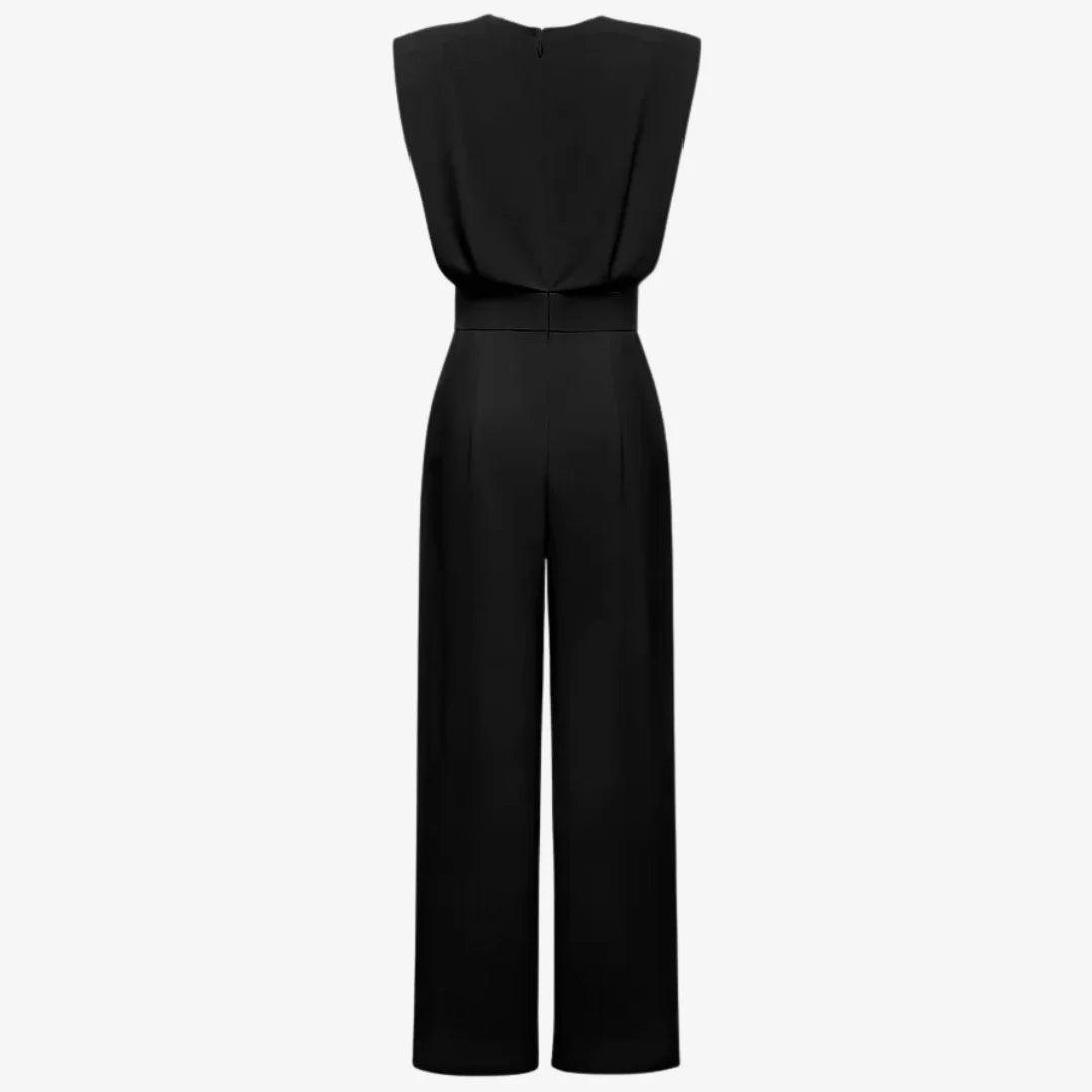 Dianne | Women's Sleeveless Pleated Jumpsuit
