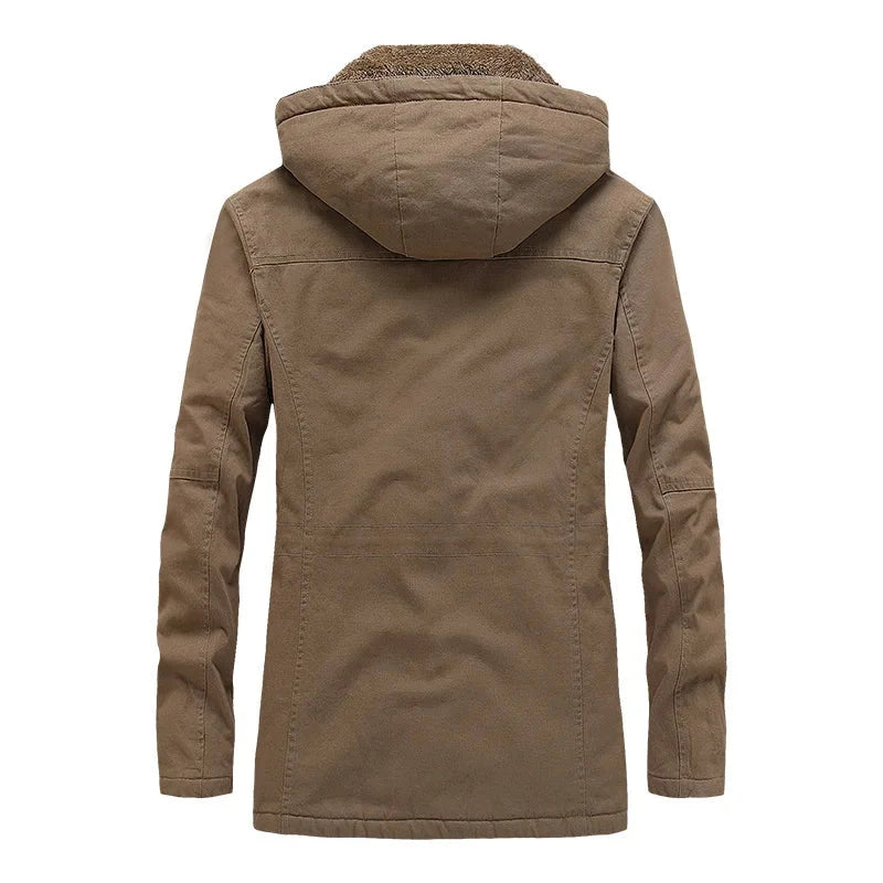 Edmund | Men's Hooded Lined Zip Front Work Jacket