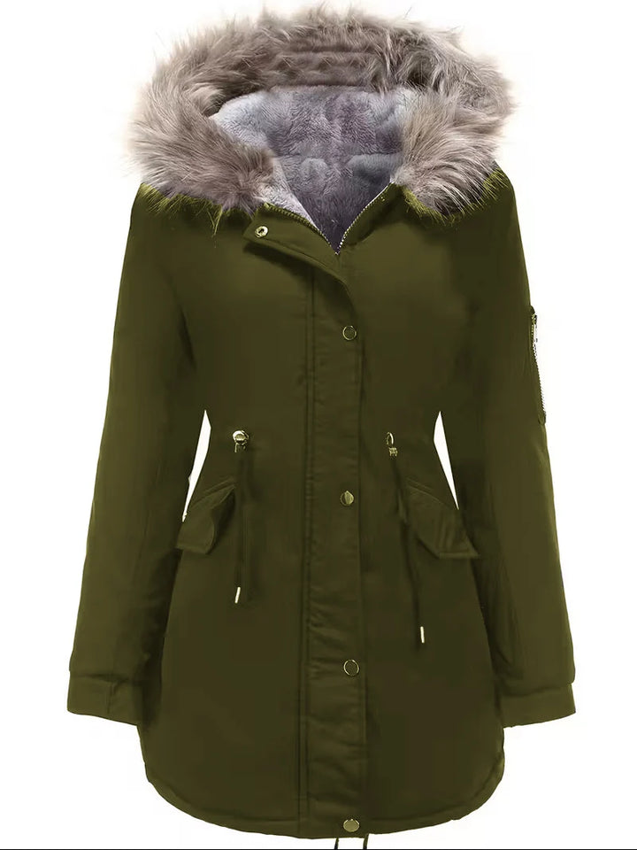 Eleanor | Women's Faux Fur Hood Fleece Lined Parka