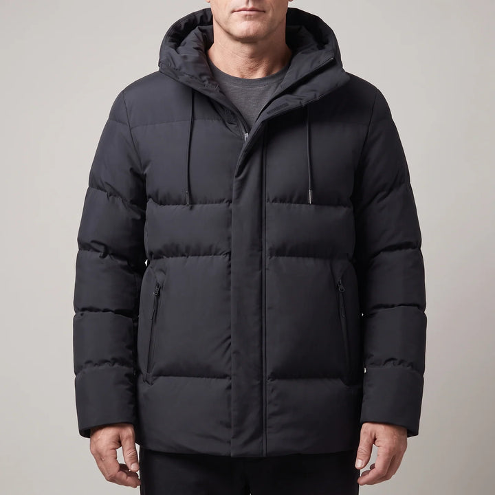 Elliot | Men's Padded Zip Front Parka Coat
