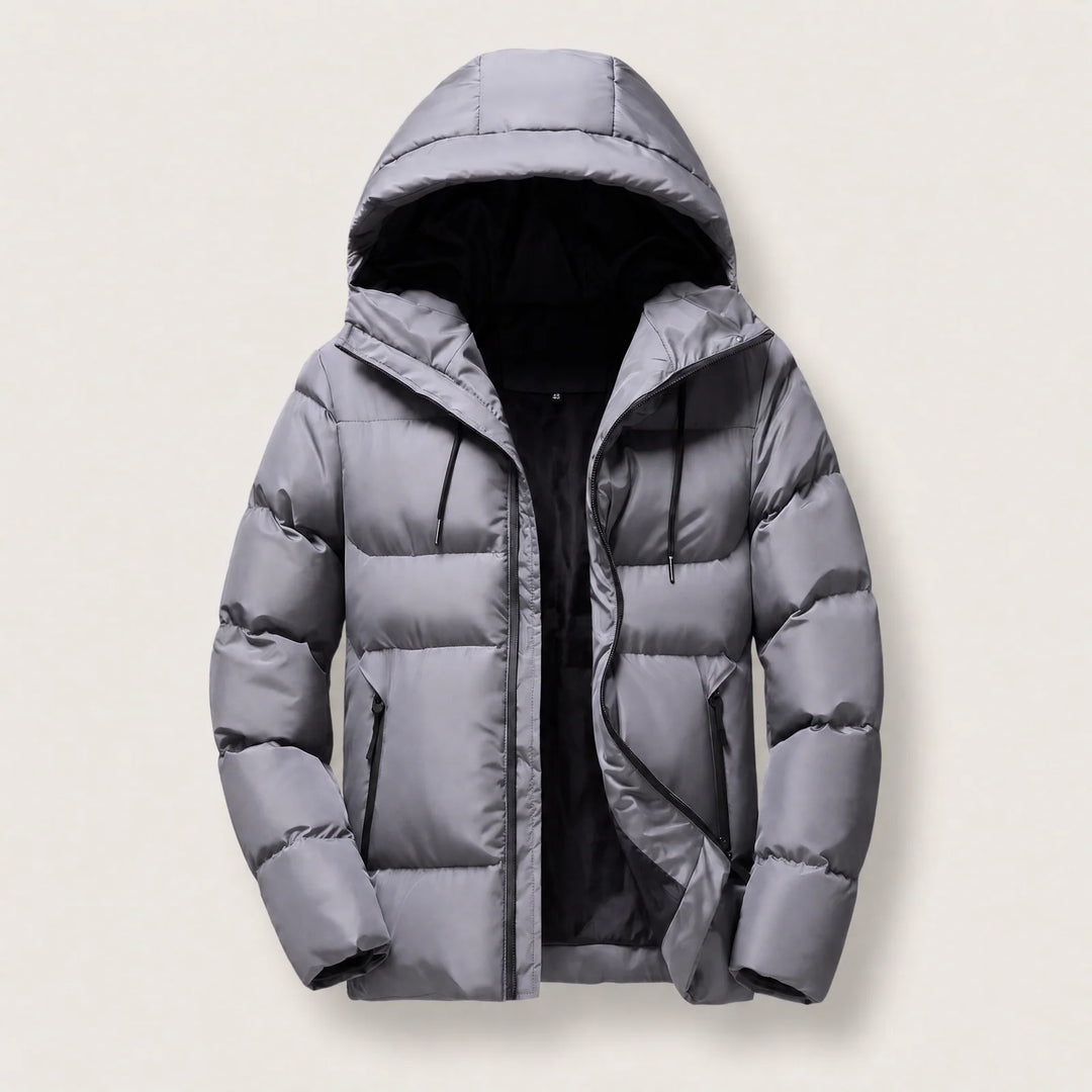 Elliot | Men's Padded Zip Front Parka Coat