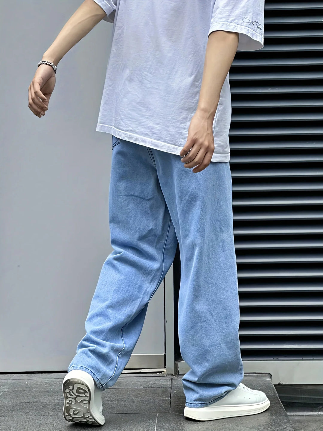 Ethan | Men's Relaxed Wide-Leg Jeans