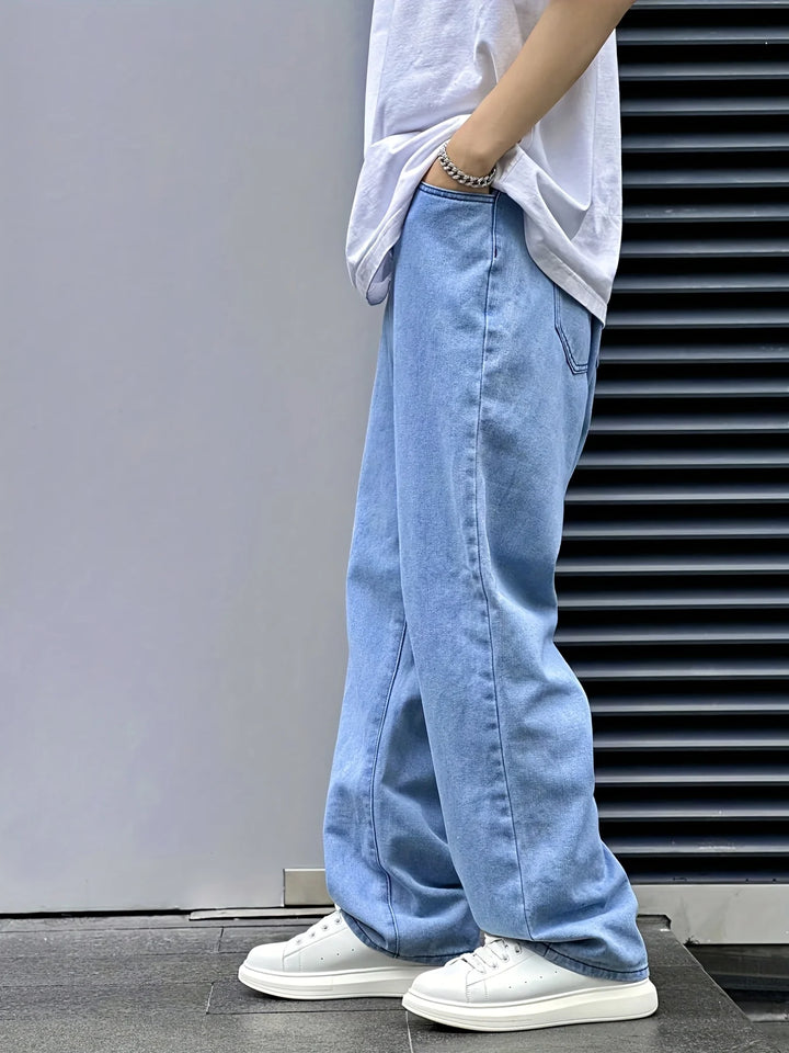 Ethan | Men's Relaxed Wide-Leg Jeans
