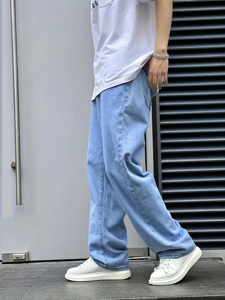 Ethan | Men's Relaxed Wide-Leg Jeans