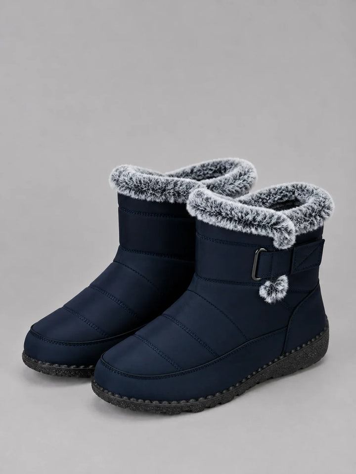 Ethel | Women's Faux Fur Lined Quilted Winter Boots