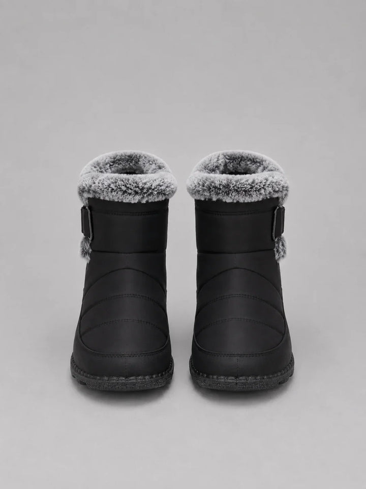Ethel | Women's Faux Fur Lined Quilted Winter Boots