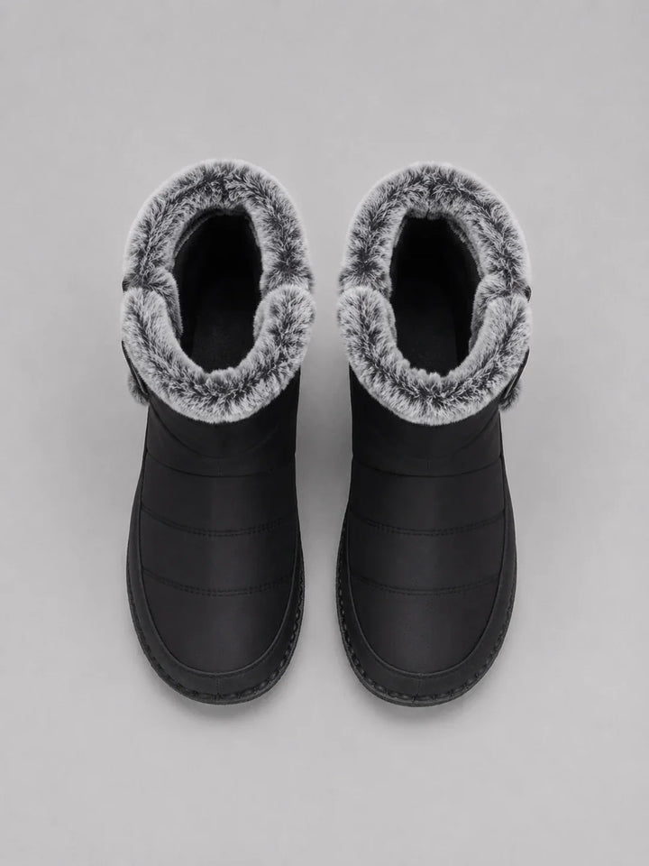 Ethel | Women's Faux Fur Lined Quilted Winter Boots