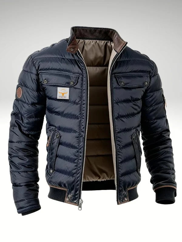 Evan | Men's Quilted Bomber Jacket