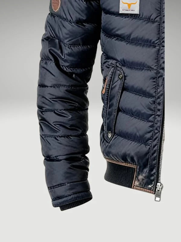 Evan | Men's Quilted Bomber Jacket