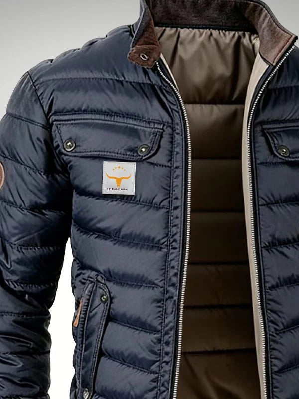 Evan | Men's Quilted Bomber Jacket