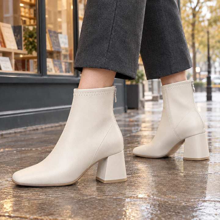 Fergus | Women's Ankle Height Square Toe Boots