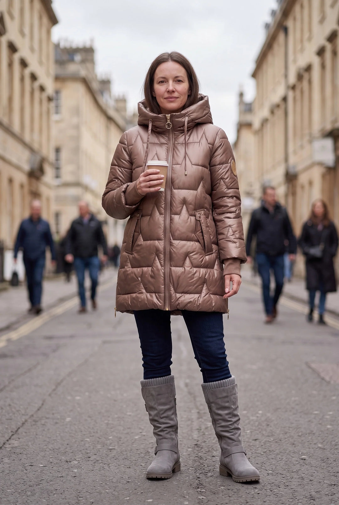 Florrie | Women's Buckle Strap Knit Cuff Slouch Boots