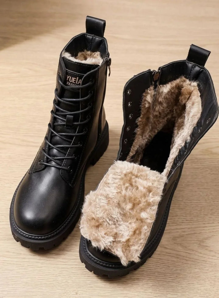 Freya | Women's Lined Lace Up Platform Boots