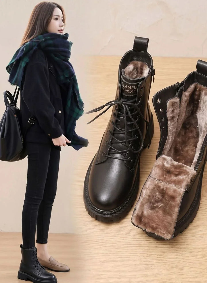 Freya | Women's Lined Lace Up Platform Boots