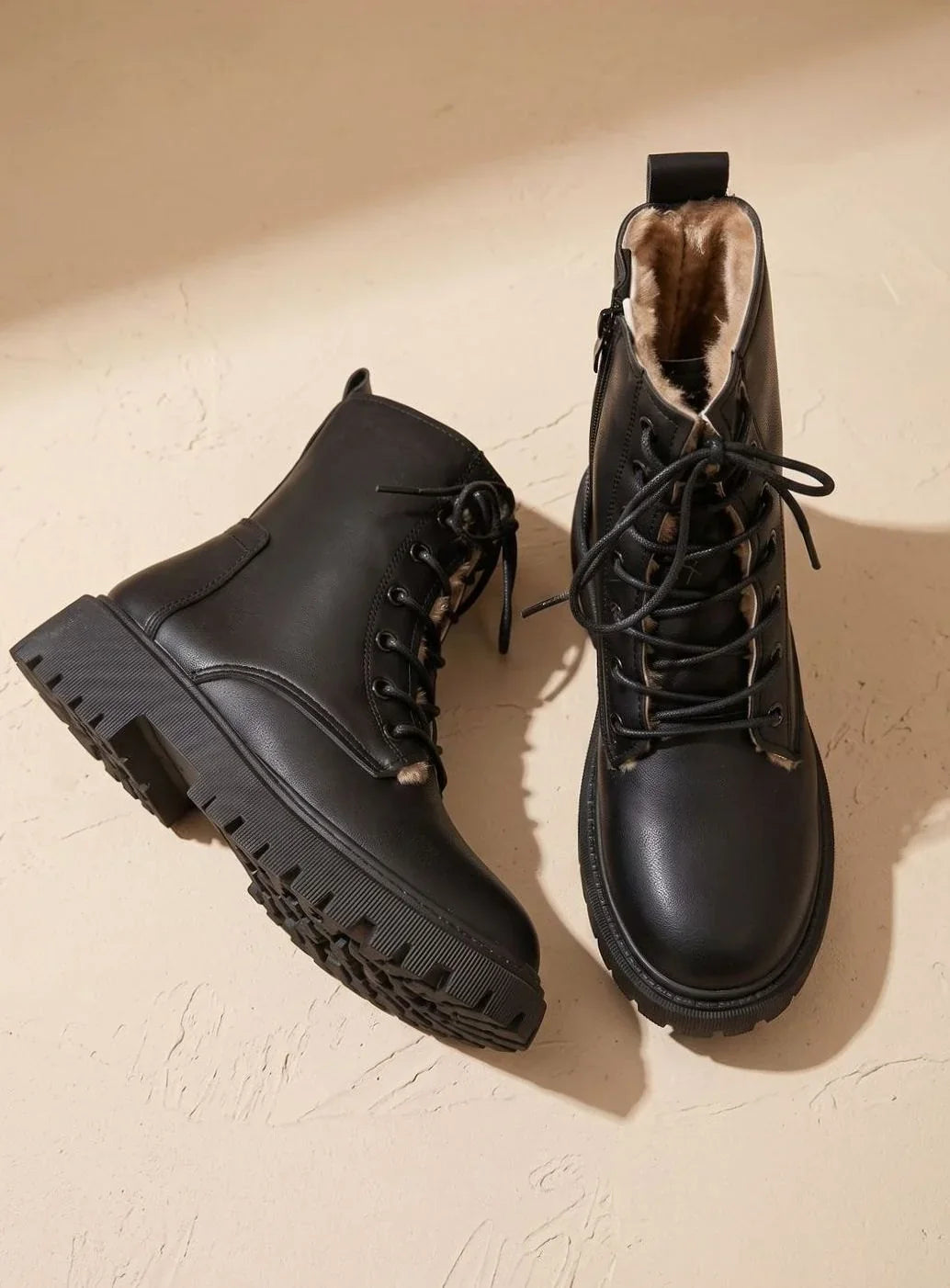 Freya | Women's Lined Lace Up Platform Boots