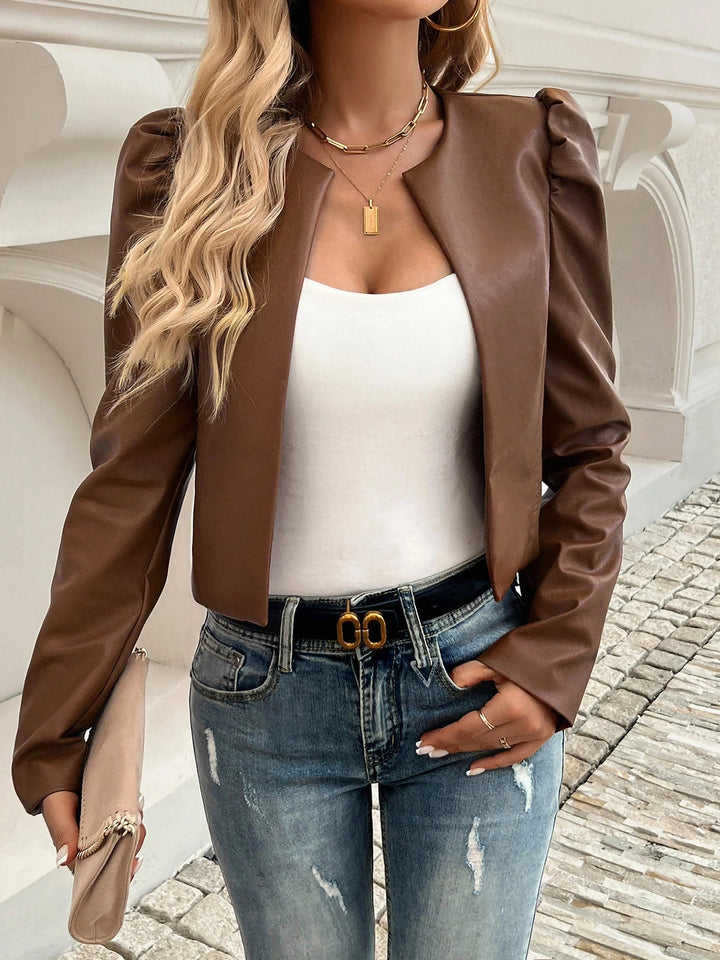 Gabrielle | Women's Puff Sleeve Cropped Jacket