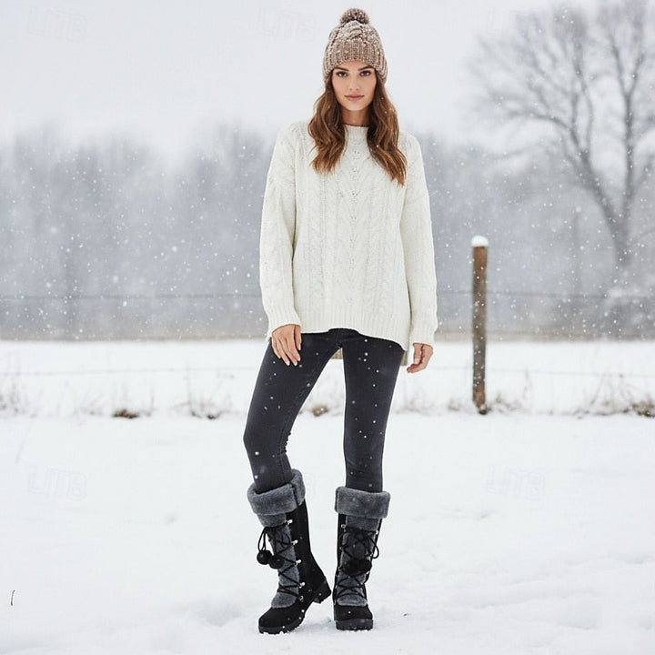 Sabrina | Cozy Lace-Up Winter Boots