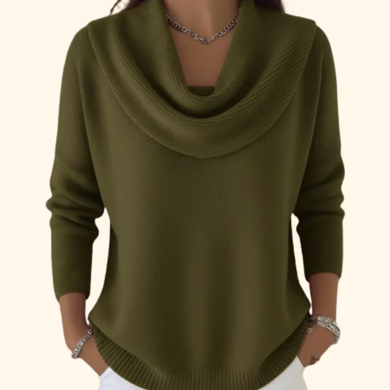 Geneviève | Women's Cowl Neck Sweater